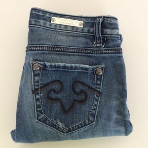 Rerock for Express Blue Denim Jeans - Bootcut